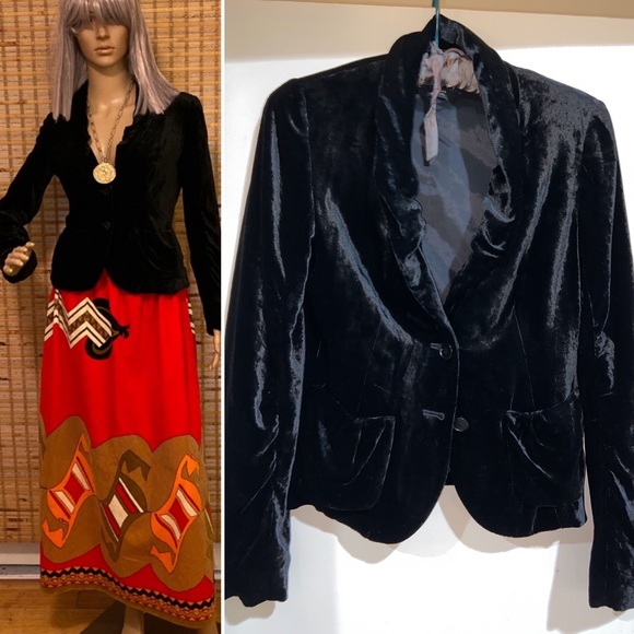 THEORY Velvet Jacket - Black - Picture 4 of 8